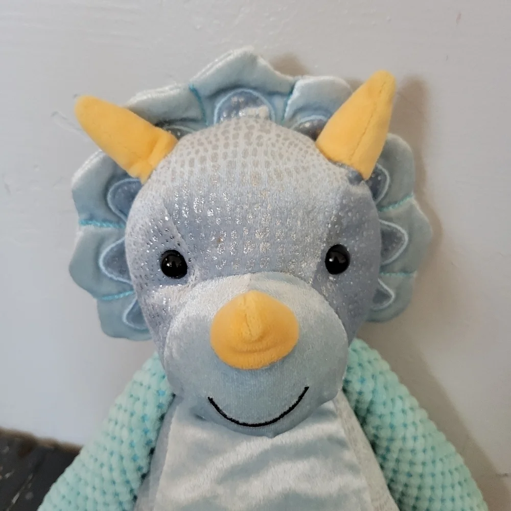 Scentsy Buddy Blue Dinosaur Terra Triceratops Plush Animal Lovie Scented